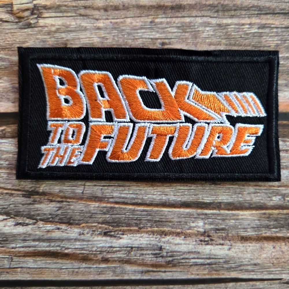Back To The Future 80's Comedy Vintage Embroidered Iron on Patch.